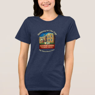 Triblenda Mahjong en el Gap - Camiseta Tri-Blend