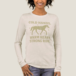 Triblenda Manos Frías Corazón Caliente Camiseta Manga Larga 