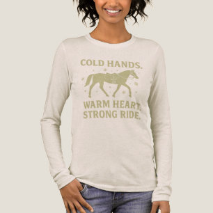 Triblenda Manos Frías Corazón Caliente Camiseta Manga Larga 