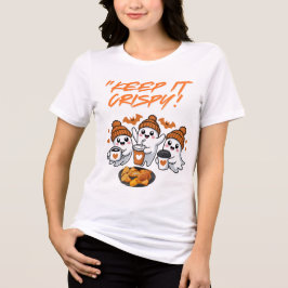Triblenda Mantén Lo Crujiente Camiseta Divertida de Hallowee