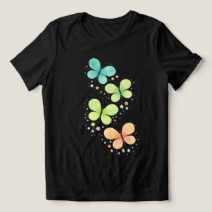 Triblenda Mariposas Pastel – Camiseta Femenina Elegante
