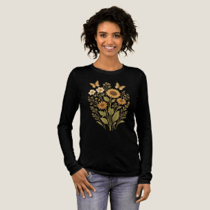 Triblenda Mariposas y camiseta con tres mezclas de mujeres d