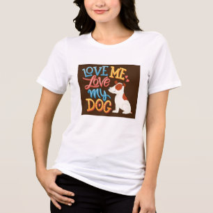 Triblenda Me Amo La Camiseta De Mi Perro