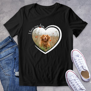 Triblenda Me encanta la camiseta con foto de mi corazón de p