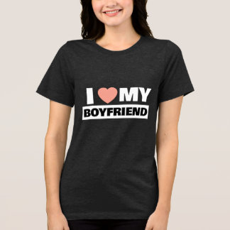 Triblenda Me Encanta La Camiseta De Mi Novio, Corazón A Mi N