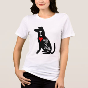 Triblenda Me Encanta Mi Camiseta De Perro.