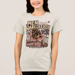 Triblenda Menopausia Narcolepsia en Camiseta Beige