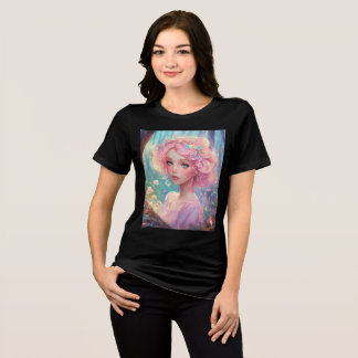 Triblenda Mezcla de algodón de camiseta impresa