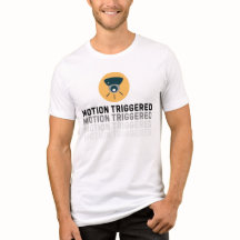 Moción desatada camiseta de la cámara de seguridad