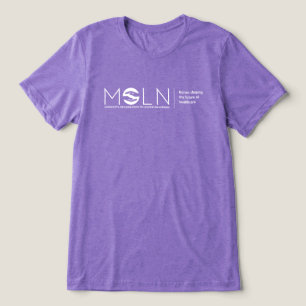 Triblenda MOLN Camiseta triple mezcla de color oscuro