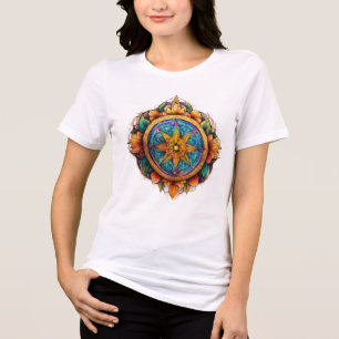 Triblenda "Movimiento sin fin: Ruedas rusas de camiseta de p