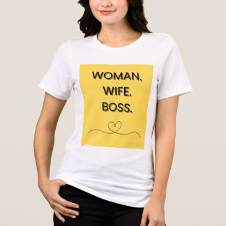 Triblenda Mujer Esposa Jefe Tee camiseta de mujeres