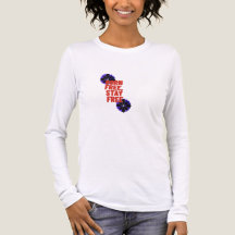 Mujeres camiseta patriótica del 4 de julio bandera
