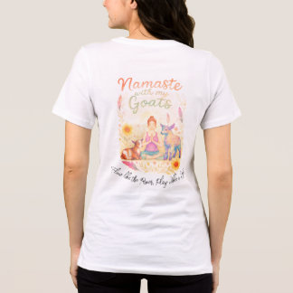 Triblenda Namaste con mi camiseta de yoga de cabras