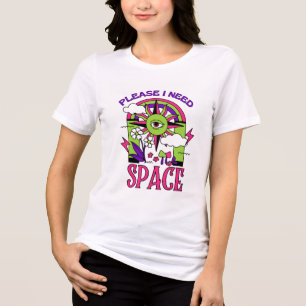 Triblenda Necesito camiseta de diseño espacial