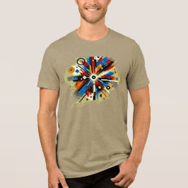 Triblenda Neon Dreamscape - Camiseta de arte digital