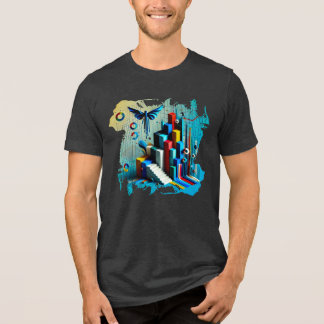 Triblenda Neon Dreamscape - Camiseta de arte digital