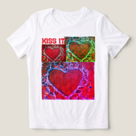 Triblenda Niños "Besan" camiseta de varios corazones