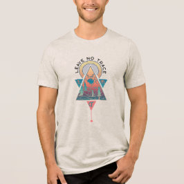 Triblenda No dejar rastro de camiseta de senderismo moderno