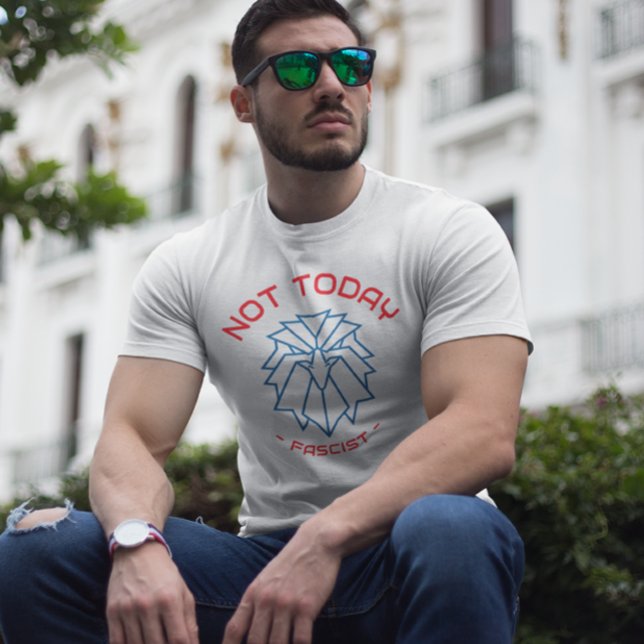 Triblenda No hoy, camiseta fascista - águila geométrica (Subido por el creador)