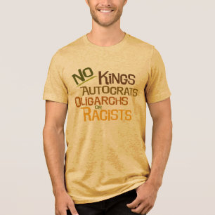 Triblenda No Kings -- Camiseta Manga Corta Cuello Redondo Ho
