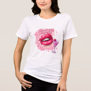Triblenda No mates mi rollo Camiseta Coquette Y2K Labios Ros