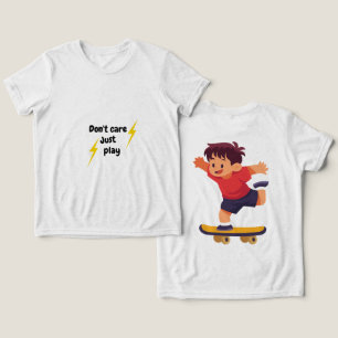 Triblenda No Me Importa Solo Jugar – Camiseta Para Niños