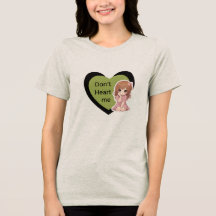 No Me Quieras Mono Camiseta Gráfica de Corazón par