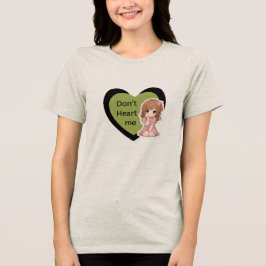 Triblenda No Me Quieras Mono Camiseta Gráfica de Corazón par