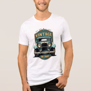 Triblenda No Viejo Sólo Vintage - Camiseta Retro de Auto Clá
