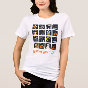 Triblenda Noche estremecedora en camiseta gráfica de Hallowe