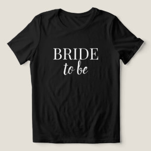 Triblenda Novia Minimalista Camiseta de Despedida de Soltera