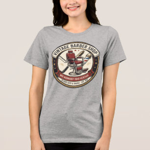 Triblenda NRH Vintage Barber Shop Retro Americana camiseta d