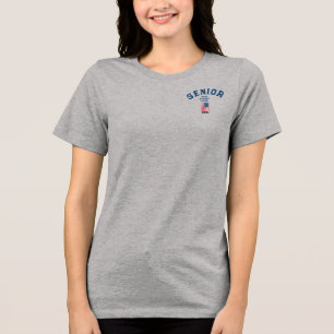 Triblenda NYC Skyline Bandera Americana camiseta de Año Seni