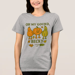 Triblenda Oh My Gourd Becky Camiseta   Calabaza Divertida de