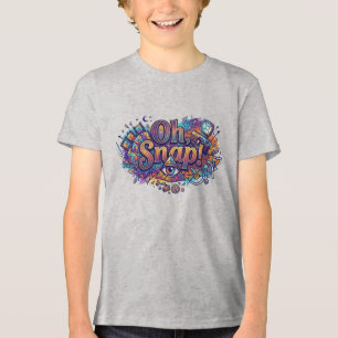 Triblenda ¡Oh, Snap! – Camiseta Divertida con Tipografía Ret