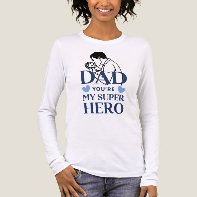 Triblenda Papá Eres Mi Camiseta de Superhéroe (Anverso)