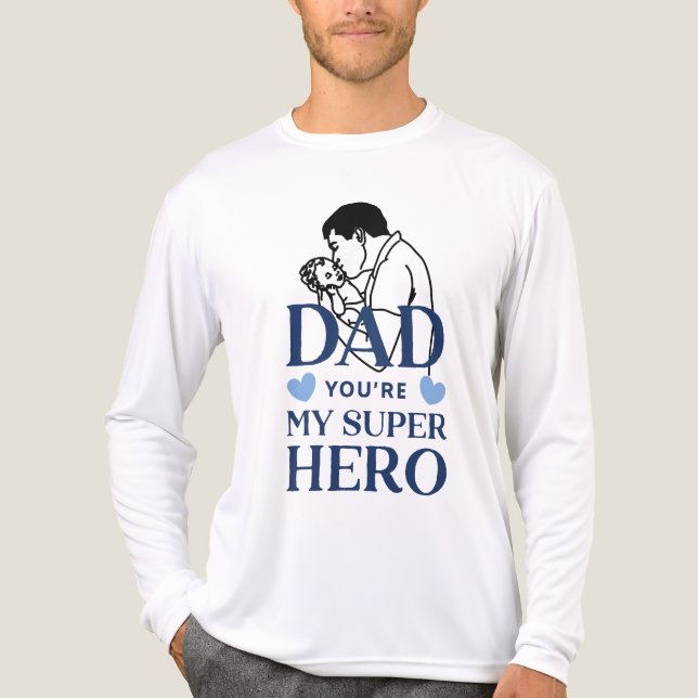 Triblenda Papá eres mi camiseta de superhéroe (Anverso )