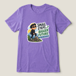 Triblenda Patience Wealth Camiseta Morada Tri-Blend Suave