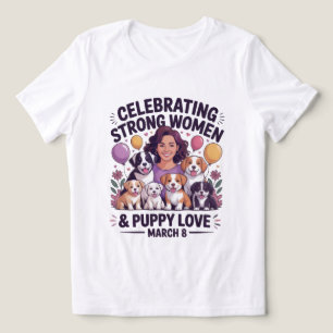 Triblenda Paws & Power – Camiseta del Día de la Mujer para A