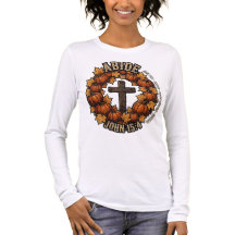 PERMANECE John 15:4 Camiseta Cristiana de Otoño |