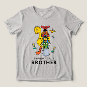 Triblenda Personajes de Sesame Street y camiseta de cumpleañ