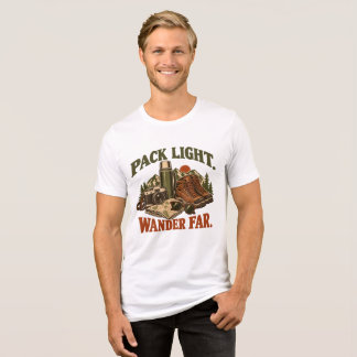 Triblenda Pesar Ligero Vagar Lejos Camiseta Vintage Aventura