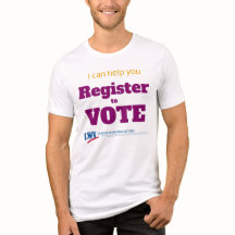 Puedo ayudar a registrarme para votar camiseta tri