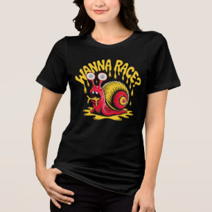 Triblenda "¿Quieres Correr?" Camiseta Divertida con Humor Re
