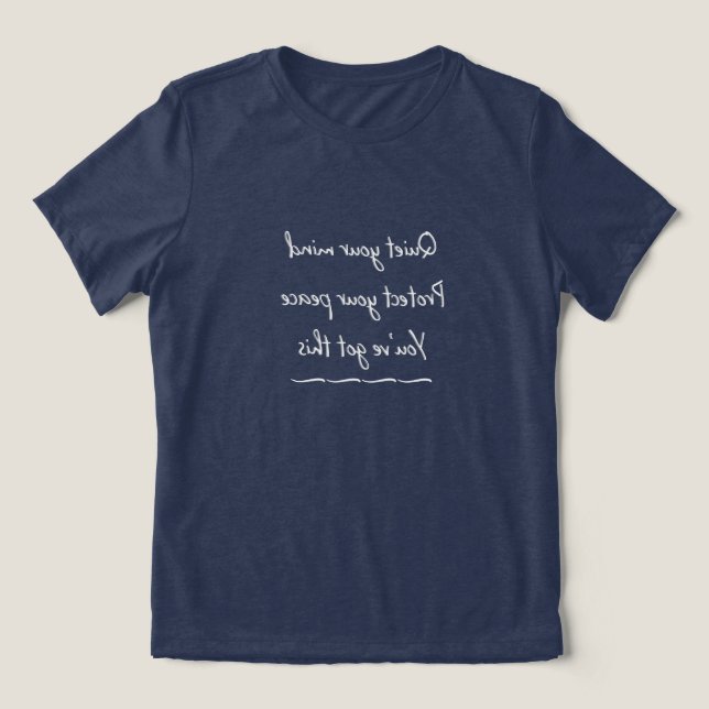 Triblenda Reflexiones más camiseta tamaño (Diseño delantero )