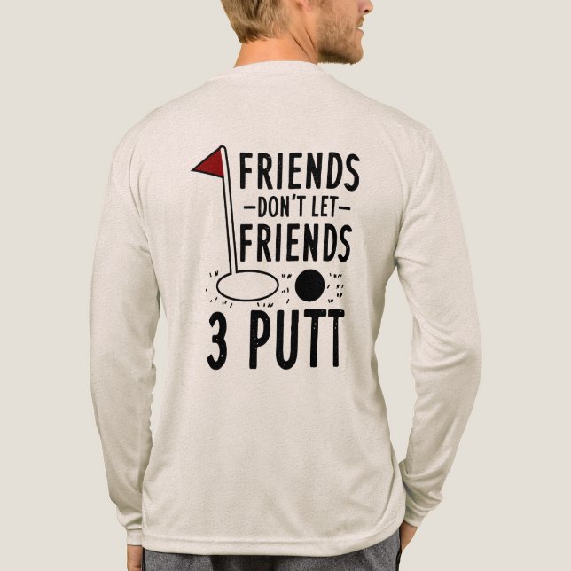 Triblenda Regalo de amigo del novio con camiseta de golf con (Reverso )