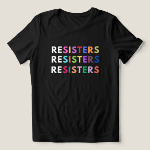 Triblenda RESISTE Camiseta Arcoiris antiautoritaria