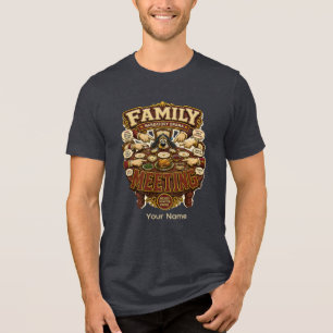 Triblenda Reunión Familiar Personalizada Camiseta Divertida 