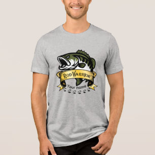 Triblenda "Rod Warrior" camiseta personalizada de pesca de l